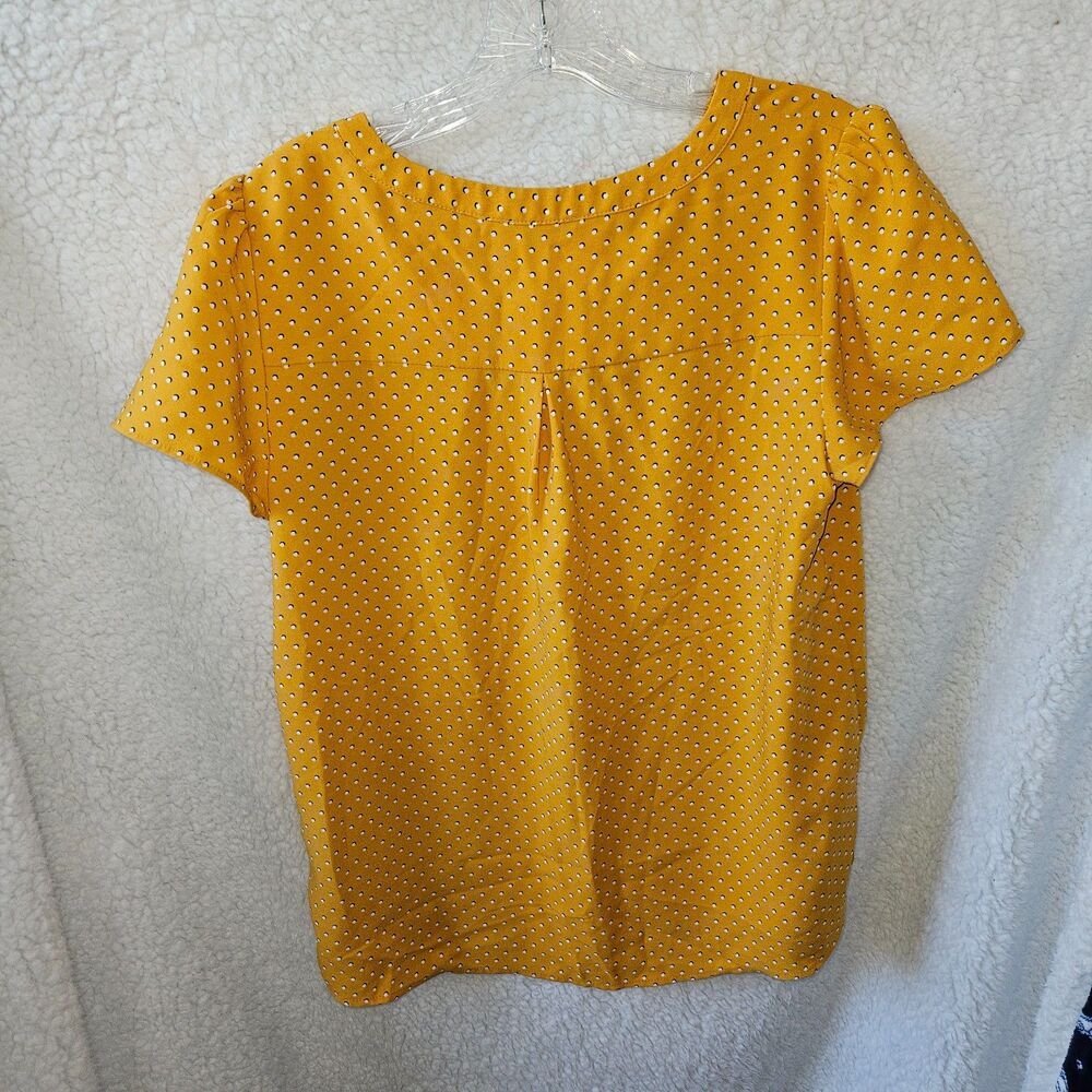HILARY RADLEY Shell Blouse Yellow Size Small - Picture 4 of 4